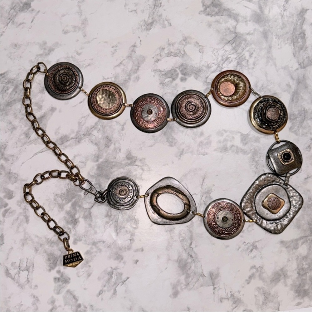 Mixed Metal Belt made in Italy!